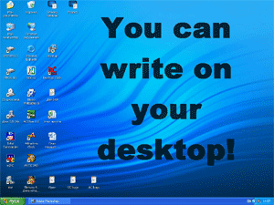 Desktop Notepad Screenshot